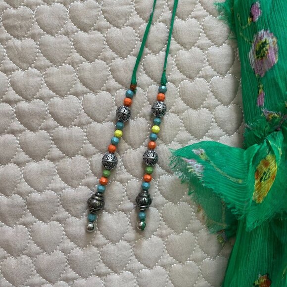 NWOT The Kooples Silk Green Floral Mini Dress Size 2 - Picture 5 of 12